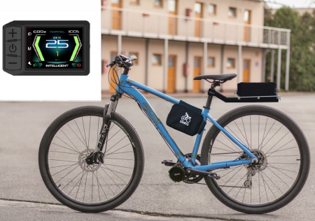 SADA EXTREME PRO NEJNÁROČNĚJŠÍ JEZDCE - Výkon pohonu: Nejvýkonnější 1000W, Dojezd a umístění baterie: V brašně, dojezd až 140 km (13Ah 624Wh), Rychlost nabíjení: Standardní nabíjení 2 A, Typ displeje: Pokročilý IPS 600C barevný