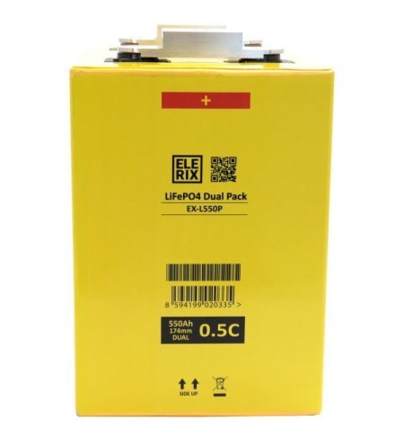 LiFePO4 energy storage pack ELERIX 550 Ah, 3.2V, 0.5C (2 pcs)