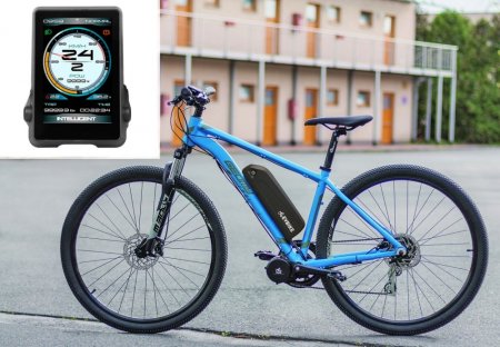 COMFORT KIT FOR ORDINARY CYCLING - Motor power: Standard 250W, Battery range and location: Frame, range up to 170 km (19Ah, 684Wh), Charging speed: Standard 2 A, Display type: Full color IPS TOUCH