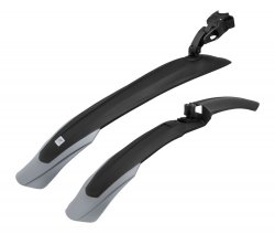 Blatníky FORCE WARD, 24" - 29" plast, černo-šedé