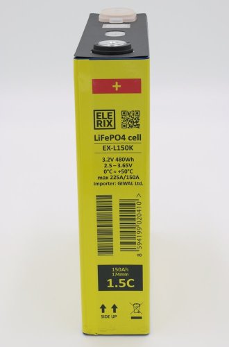 LiFePO4 bateriový pack ELERIX 150 Ah, 3.2V, 1.5C (pack 4 ks)