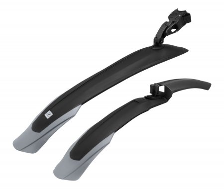 Mudguards FORCE WARD, 24"-29" plastic, black-grey