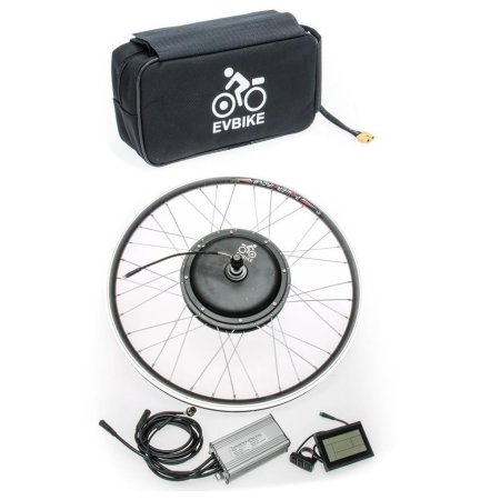 Front wheel motor power 500W, bag battery capacity 15,6 Ah