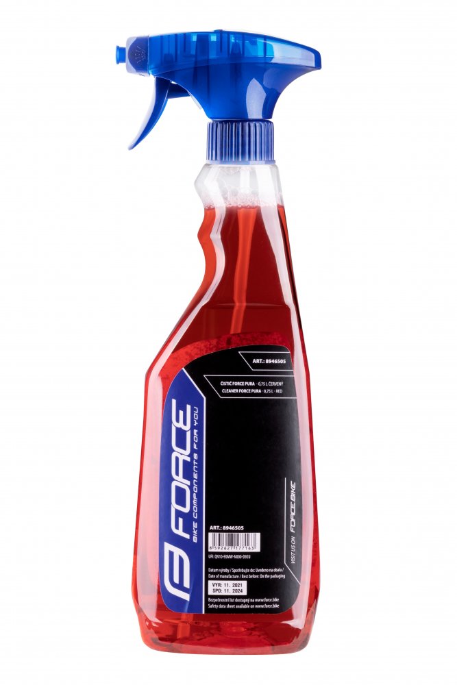 Cleaner FORCE PURA sprayer 0,75 l red, cherry | EVBIKE.eu