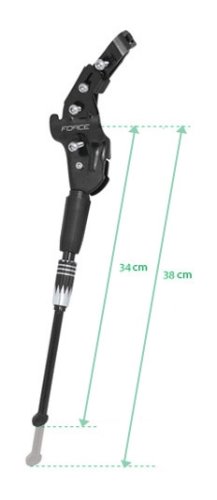 Kickstand FORCE MANT 26-29" Al rear, black