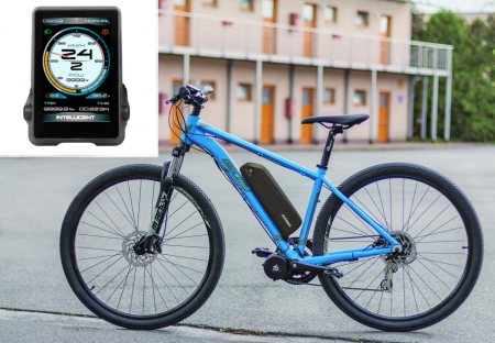 COMFORT KIT FOR ORDINARY CYCLING - Motor power: Standard 250W, Battery range and location: Frame, range up to 180 km (24Ah 864Wh), Charging speed: Faster 5 A, Display type: Full color IPS TOUCH