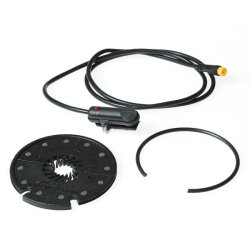 Divided pedal assistant for hub-drive motors.