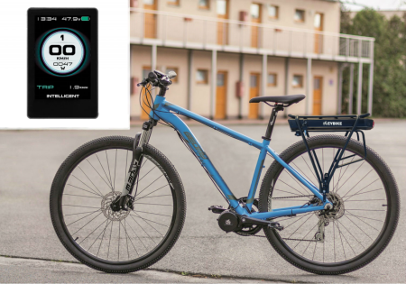 COMFORT KIT FOR ORDINARY CYCLING - Motor power: Standard 250W, Battery range and location: Rear carrier, range up to 160 km (15,6Ah, 562Wh), Charging speed: Faster 5 A, Display type: Full color IPS 860CM