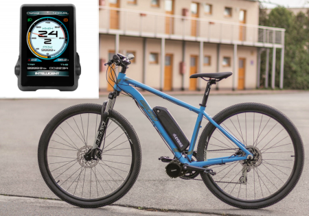 SET EXTREME FOR THE MOST DEMANDING RIDERS - Motor power: 1000W, Battery range and location: Smaller frame, range up to 140 km (13Ah 624Wh), Charging speed: Standard 2 A, Display type: Full color IPS TOUCH