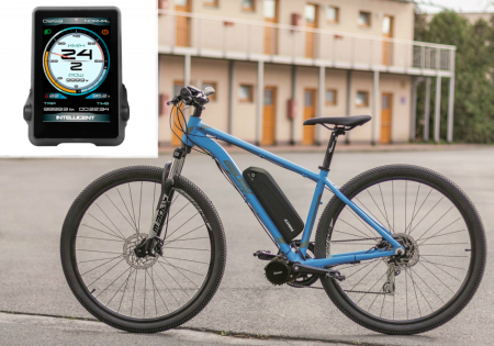 SET EXTREME FOR THE MOST DEMANDING RIDERS - Motor power: 1000W + gearsensor, Battery range and location: Frame, range up to 180 km (19,2Ah 922Wh), Charging speed: Standard 2 A, Display type: Full color IPS TOUCH